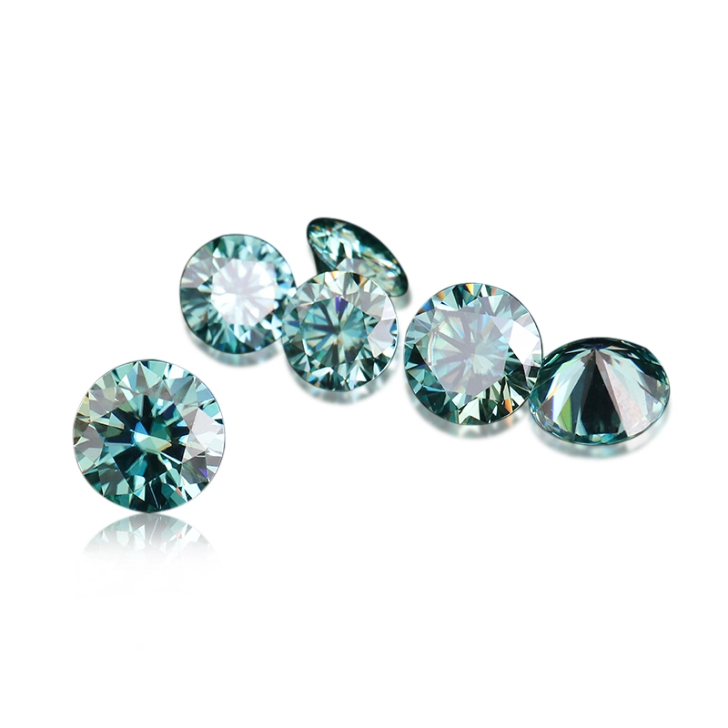 Blue Color Round Brilliant Cut 6.5mm-10mm Vvs Moissanite Loose Stones Moissanite Color Loose Diamond Jewelry Moissanite 1