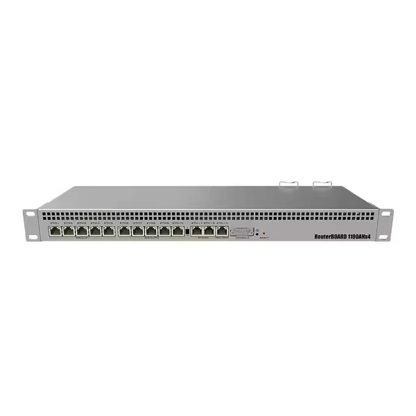 Мощный 1U Rackmount Router 13x Gigabit Ethernet Ports 60 ГБ M.2 Drive RB1100X4 1