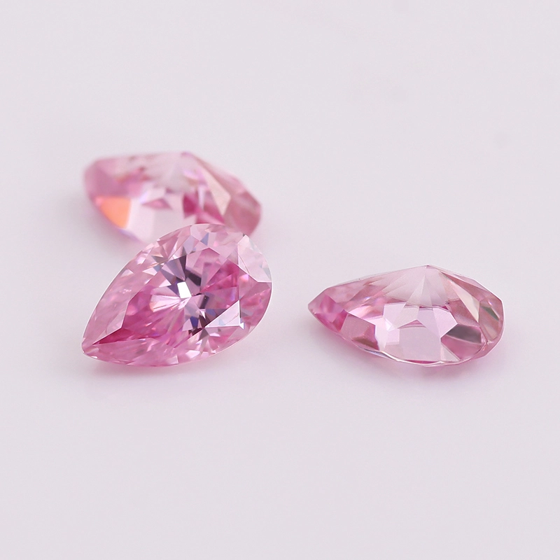 Provence Gems Wholesale Synthetic Moissanite Pear Shape Pink Moissanite 1CT-10CT Available 1