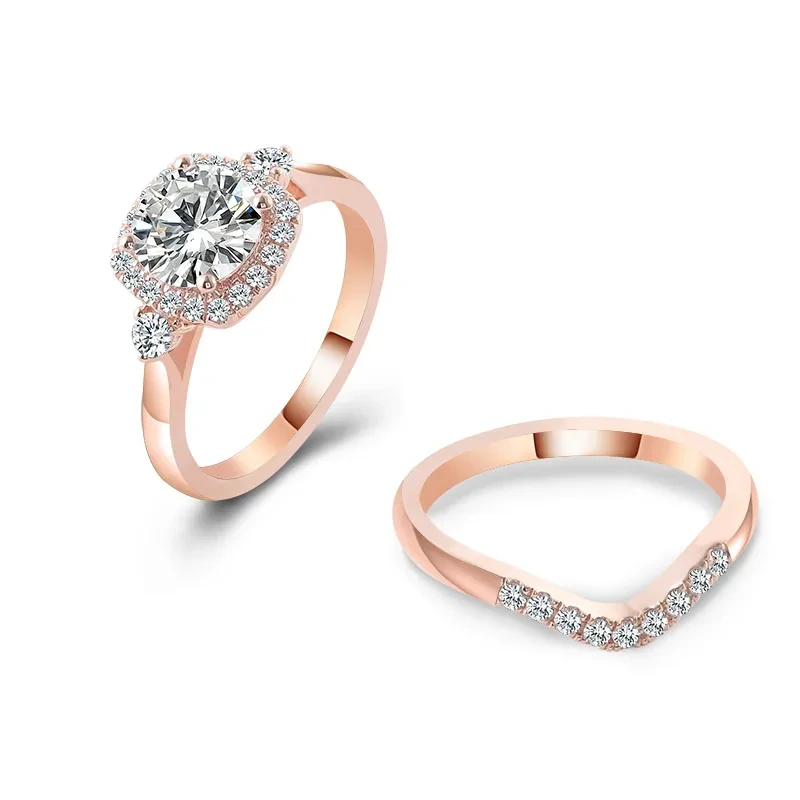 Bague de fiançailles en or jaune 14 carats avec moissanite, taille coussin 3 carats, bague de luxe pour femme 1