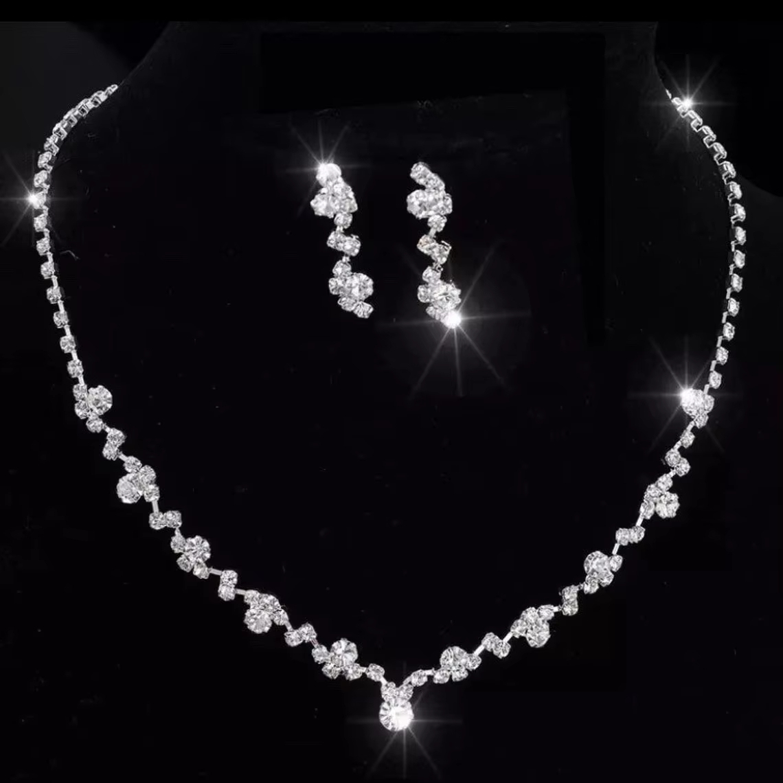 Provence bijoux à la mode Big Moissanite Diamond 18K Gold Jewelry Set Accessoires 1