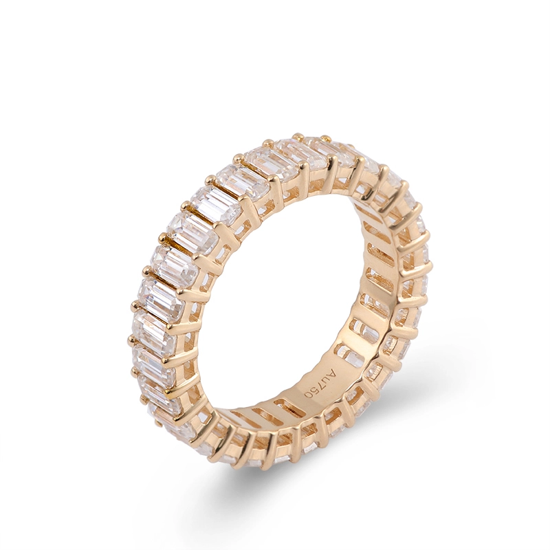 Band éternité de mariage en or jaune 18K 1