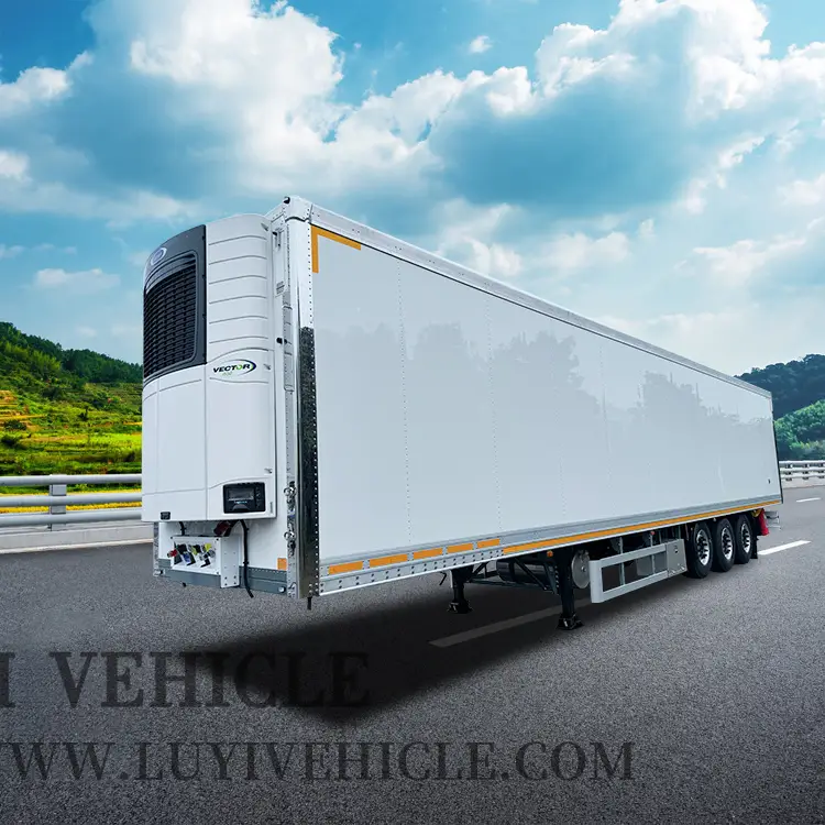 Semi-remorque réfrigéré à 3 axes avec système de refroidissement de transporteur 1