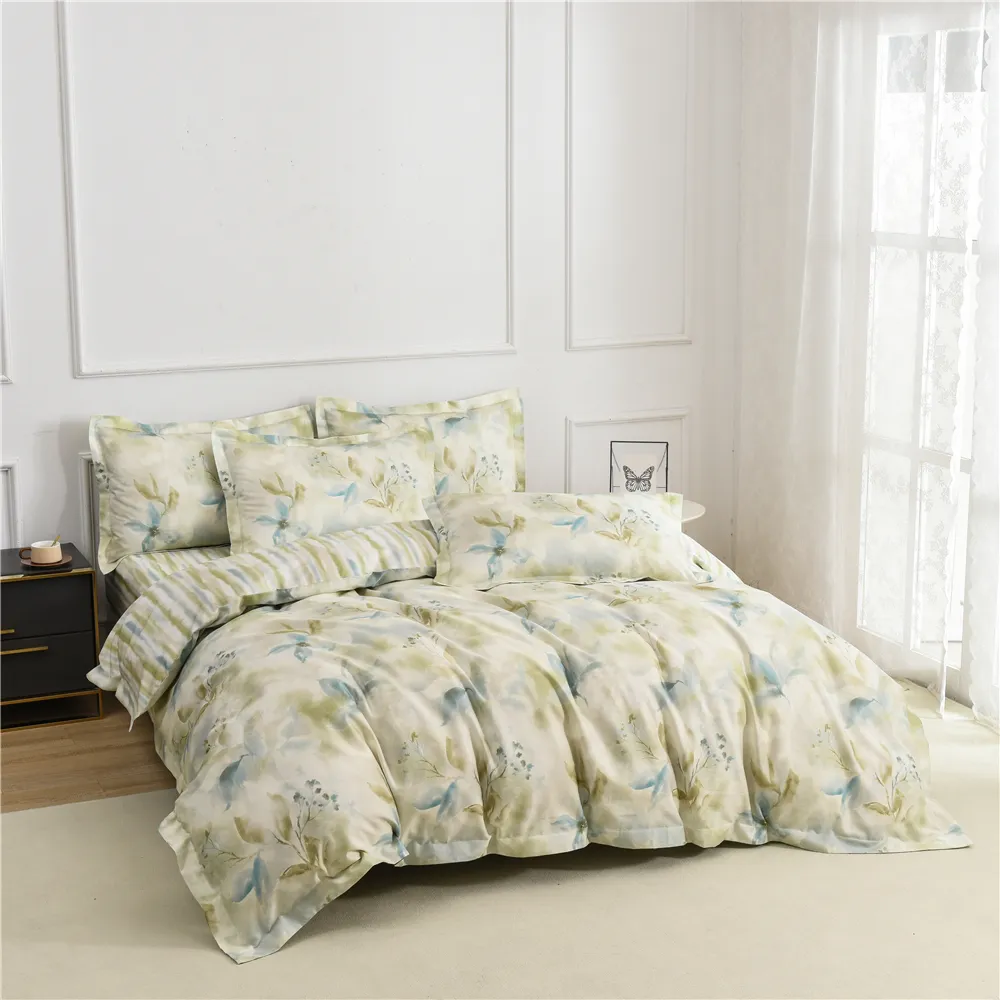 Bulk Productionwhite Duvet Cover for Bedroom PVC Bag + Insert Card + Cardboard National Standards 3