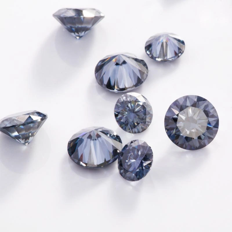 Jewelry Loose Gemstones Grey Round Diamond Lab Created 6.5mm Color Moissanite Stone Wholesale Price 1