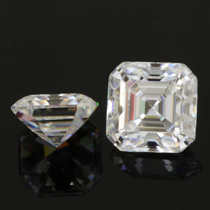 China Moissanite Asscher Cut GH Color Looss Moissanite en stock 1