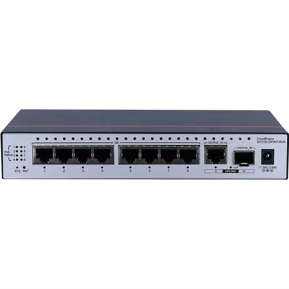 S3710-H48LP4S-A Коммутаторы серии CloudEngine S3710-H 48 портов 10/100/1000Base-T, 4 порта GE SFP 1