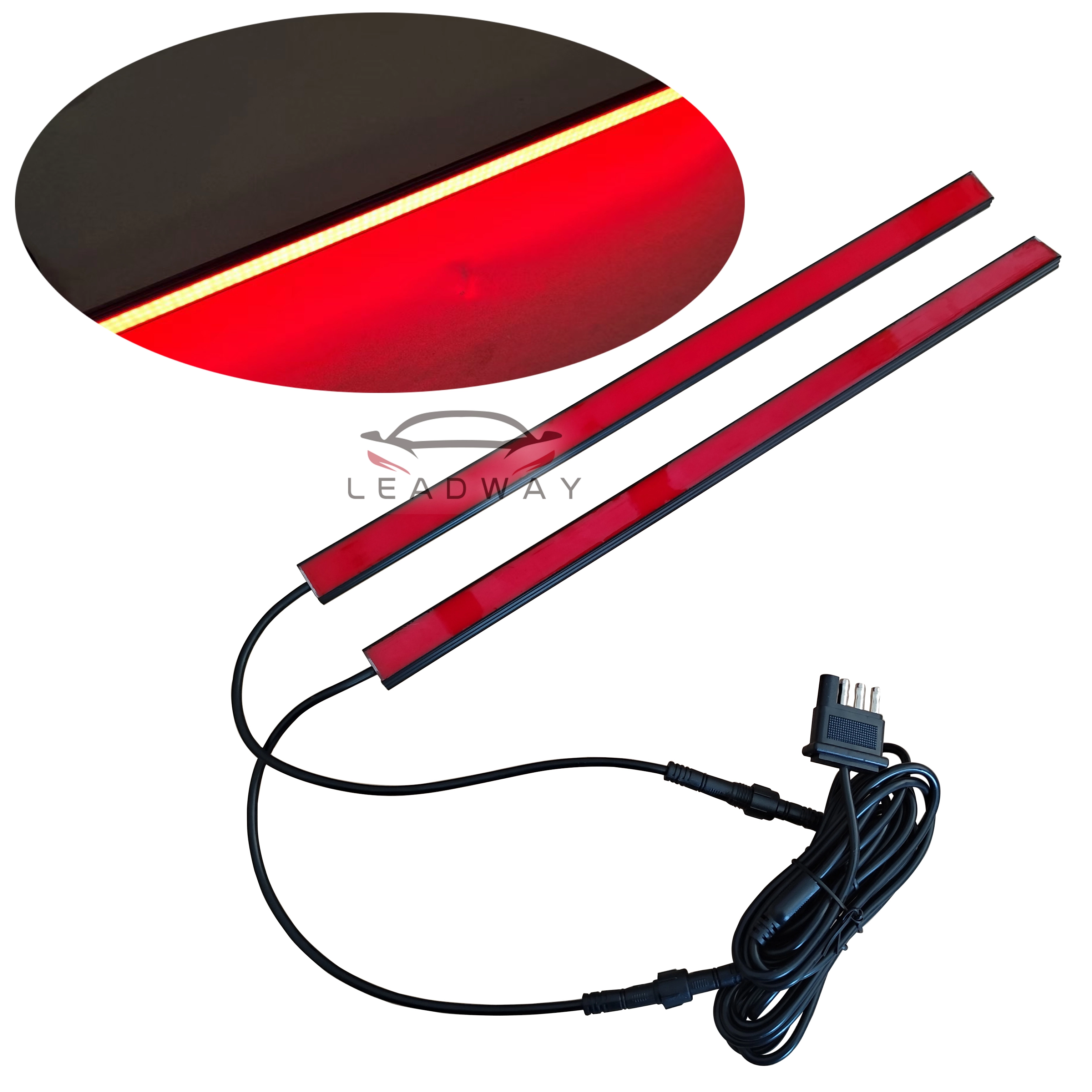 Strip Lampu Belakang LED Steker Aluminium 12V 4Pin untuk Truk dan Trailer 1