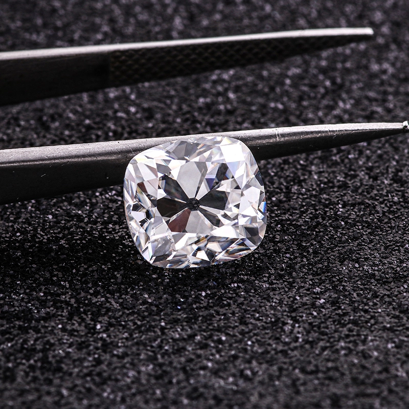 Moissanite blanche incolore à sténopé, pierres en vrac pour la fabrication de bijoux 1