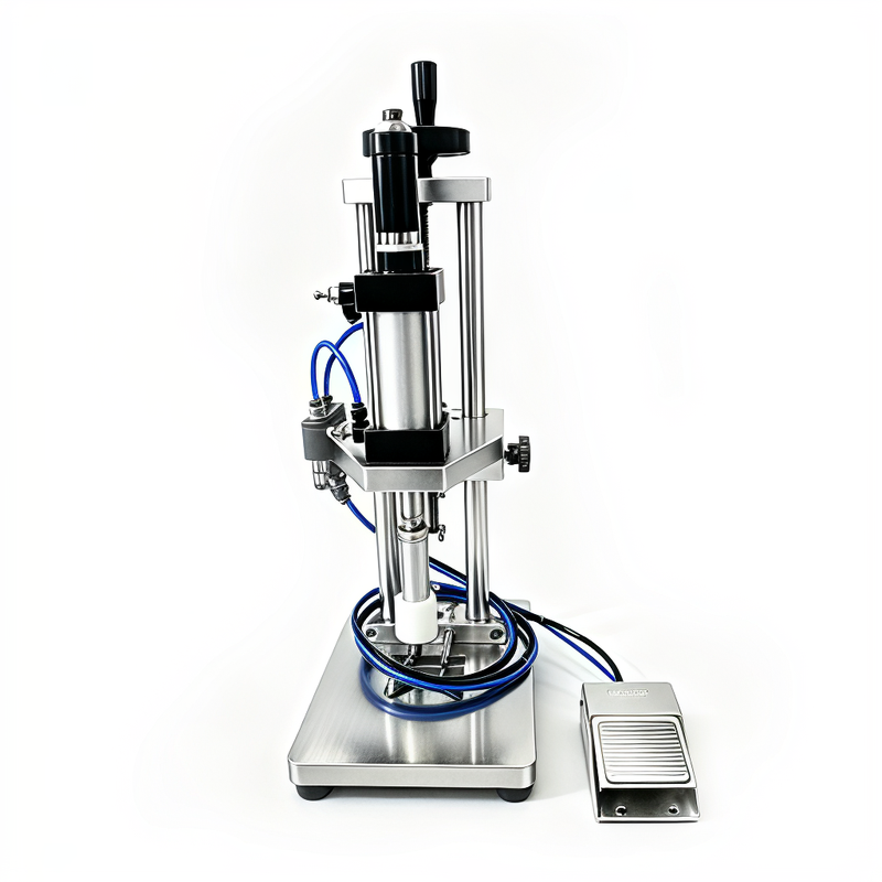 Pneumatische Pressmaschine für Flaschenverschlüsse, Flaschenkorkenverschließmaschine 2