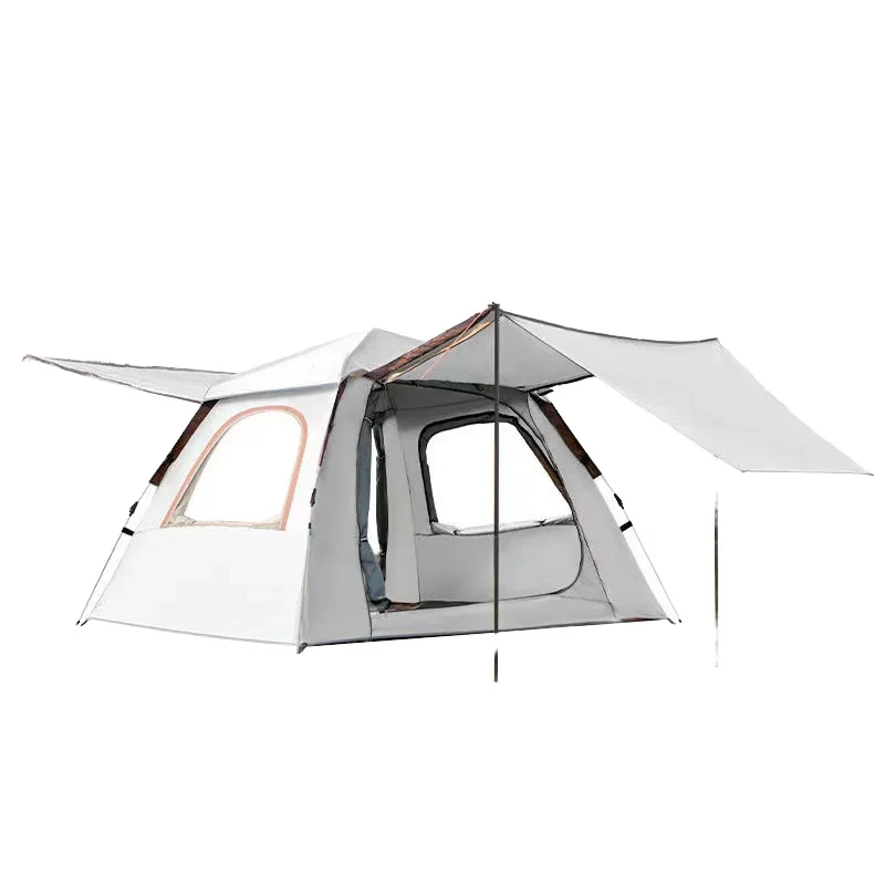 For Luxury Large Space Family Tent Portable Waterproof Two Bedrooms Mesh Oxford Fabric Aluminum Pole 6m For Outdoor Camping 1