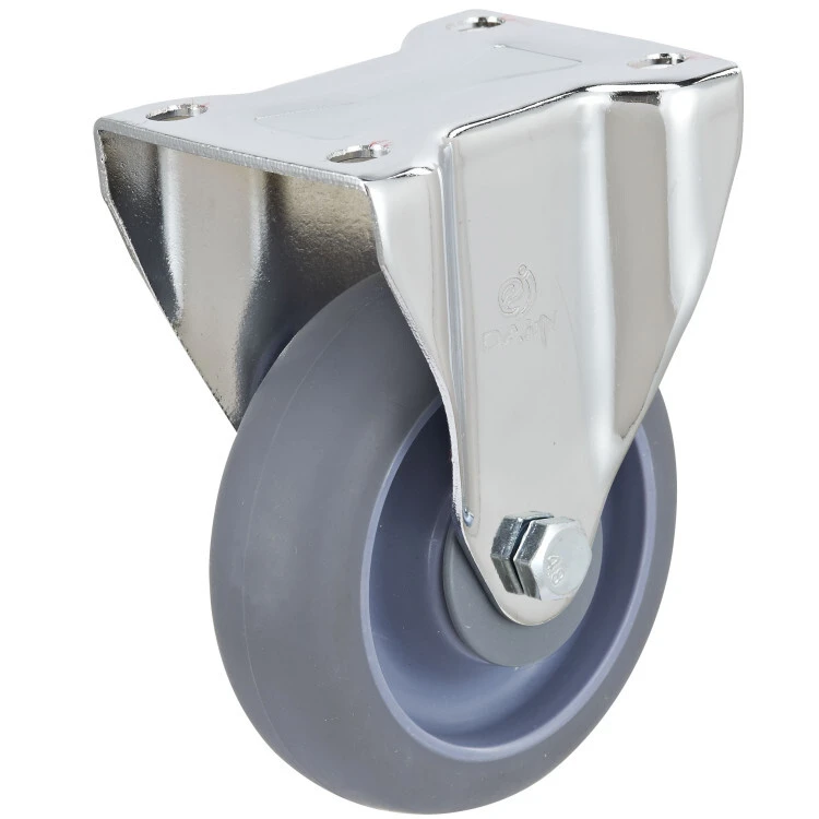 Industrial Directional Plate Casters Tpr Caster Wheels 3/4/5 Inch Caster Wheels 1