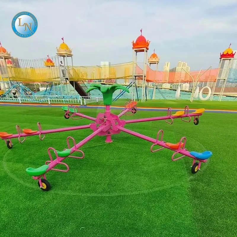 Unpowered Park Children's Multi-person Seesaw Rides Cheap Outdoor Playground Galvanized Pipe Seesaw 1
