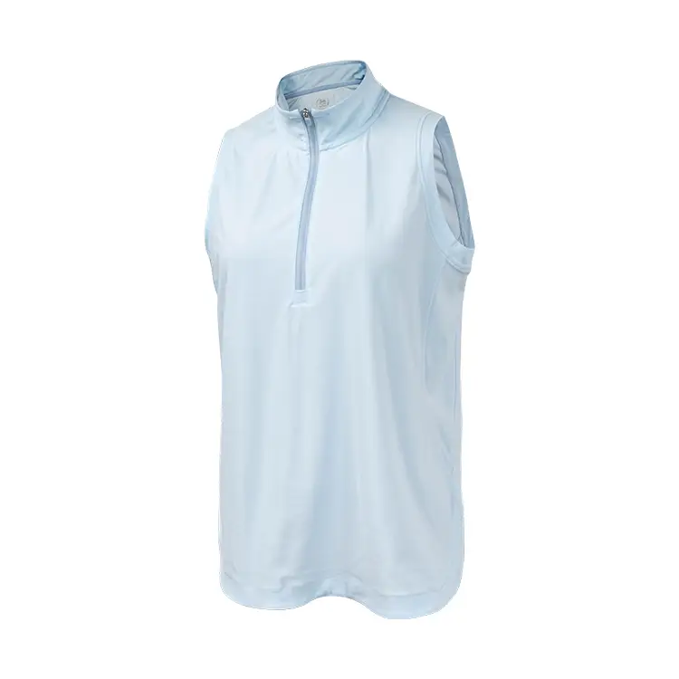 2025 New Custom Sleeveless Polo Shirts 1/4 Zip Summer Quick Dry Shirts Quarter Zip Pullover For Women 1