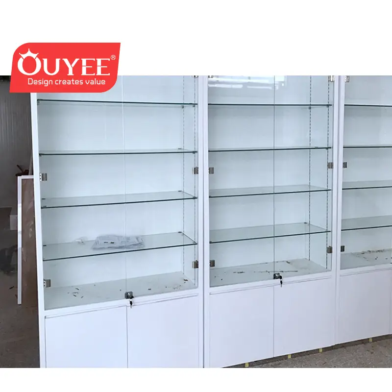 Vitrine d'exposition en verre pour appareils électroniques, destinée aux magasins de téléphones portables 1