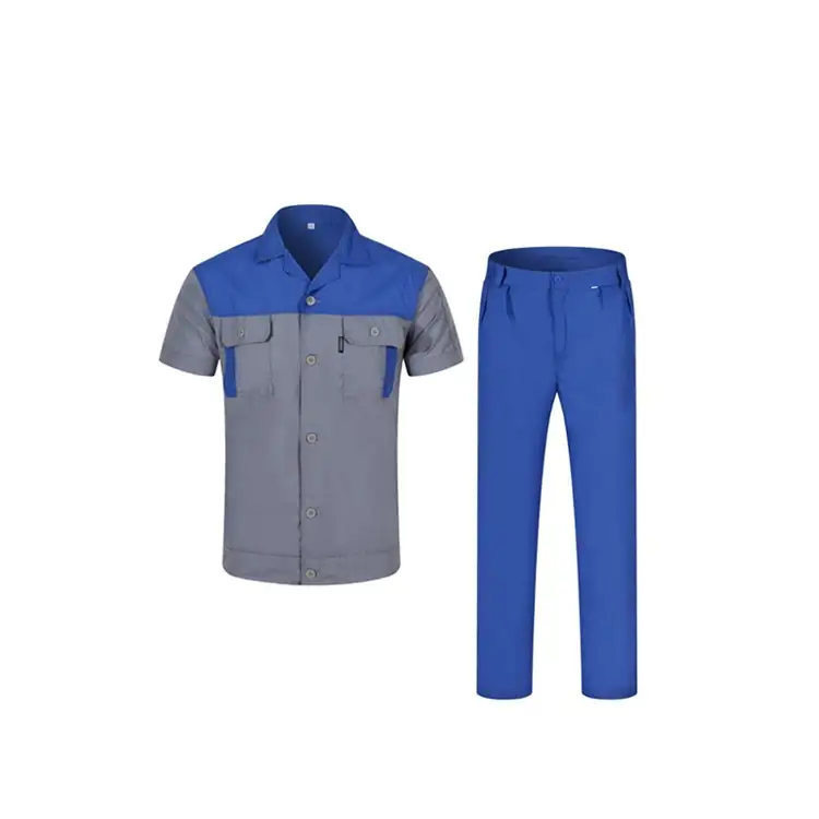 Custom Color Patchwork Professional Factory and Mechanical Maintenance Workwear Suits 1