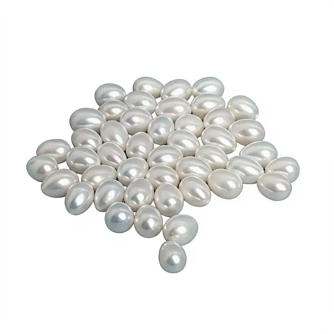 Perlas naturales de agua dulce de 7-8 mm con forma de grano de arroz para la fabricación de joyas. 1