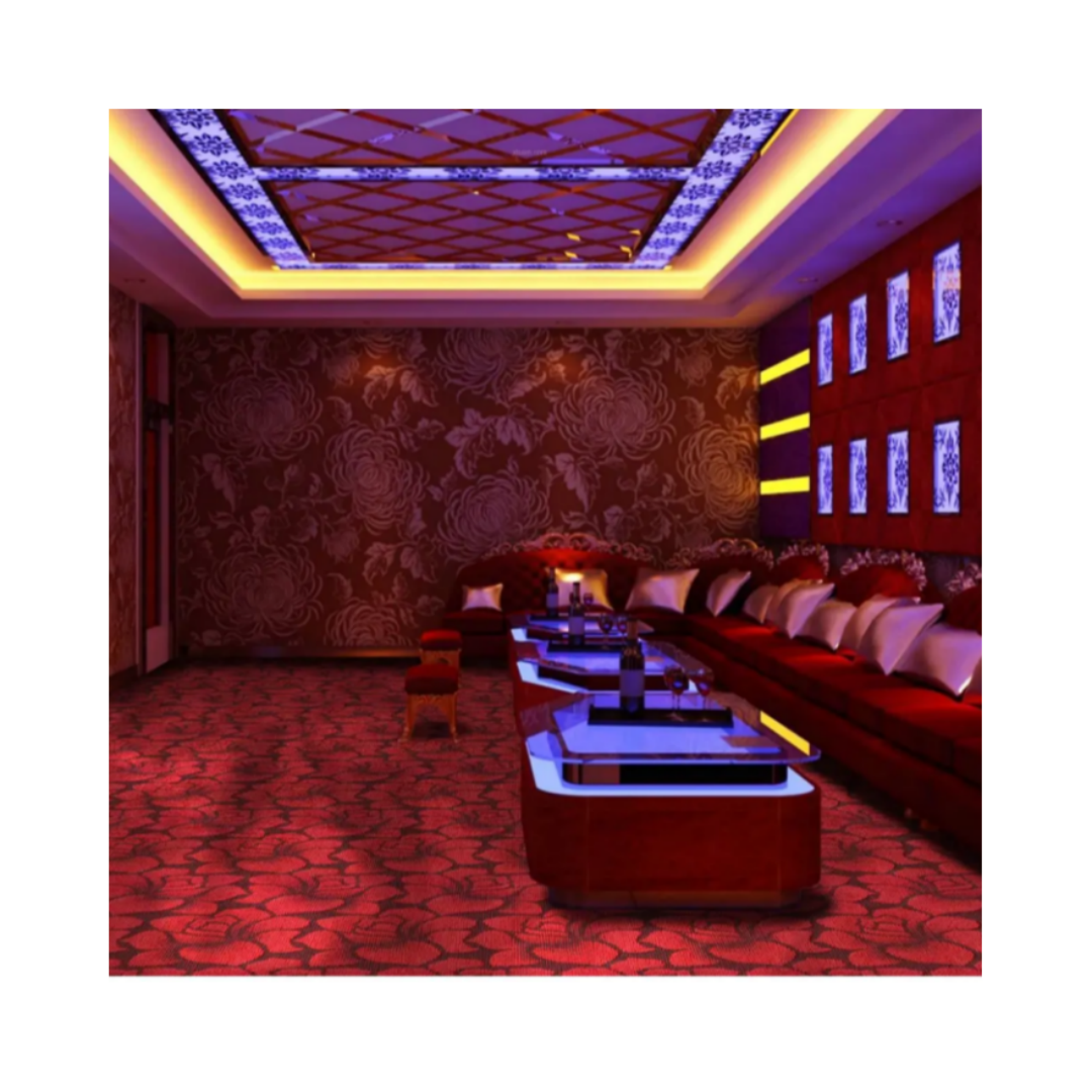 Custom 80% Wool 20% Nylon Casino Red Runner Carpet 1