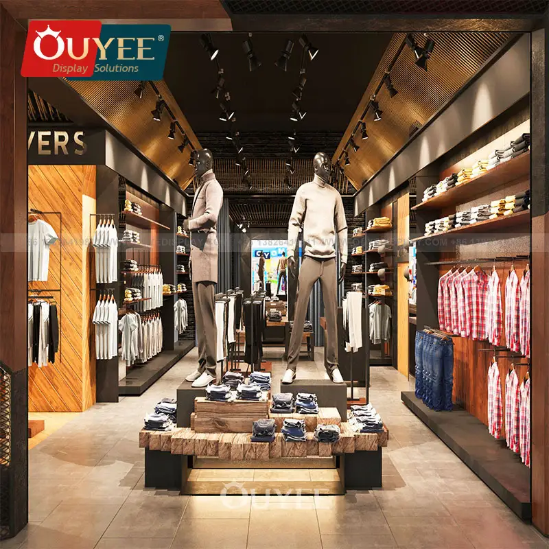 Arara de parede para roupas com espelho - Expositor para loja ou lojista 1