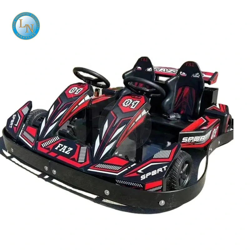 Hot Sales Children's Electric Square Amusement Double Karting Car Outdoor Battery Go Cart Bumper Car Double Luminous Car 1