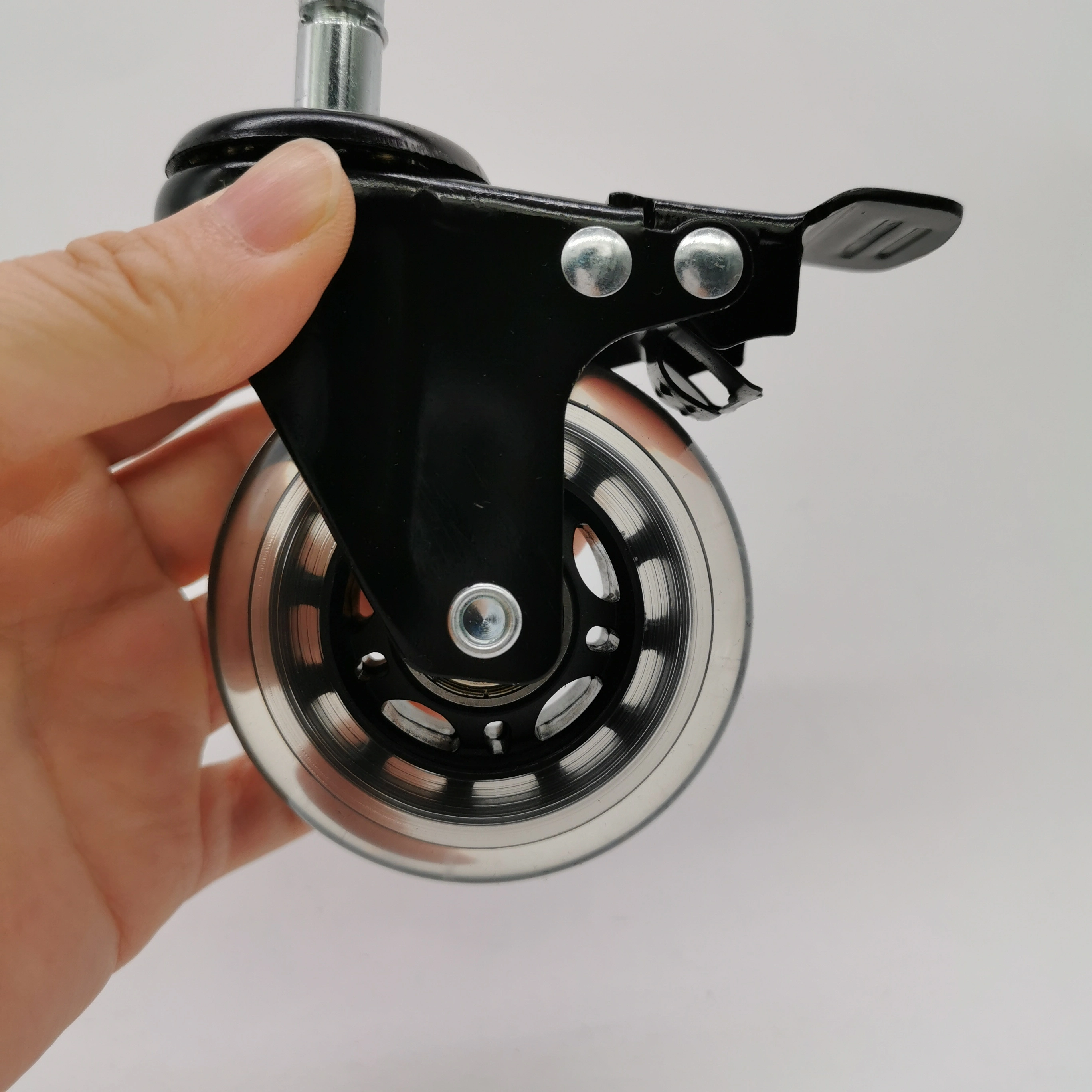 Furniture Hardware Fitting 75 mm 3 Inch Friction Grip Ring Plunger Stem Office Chair Locking Caster Wheels1 1