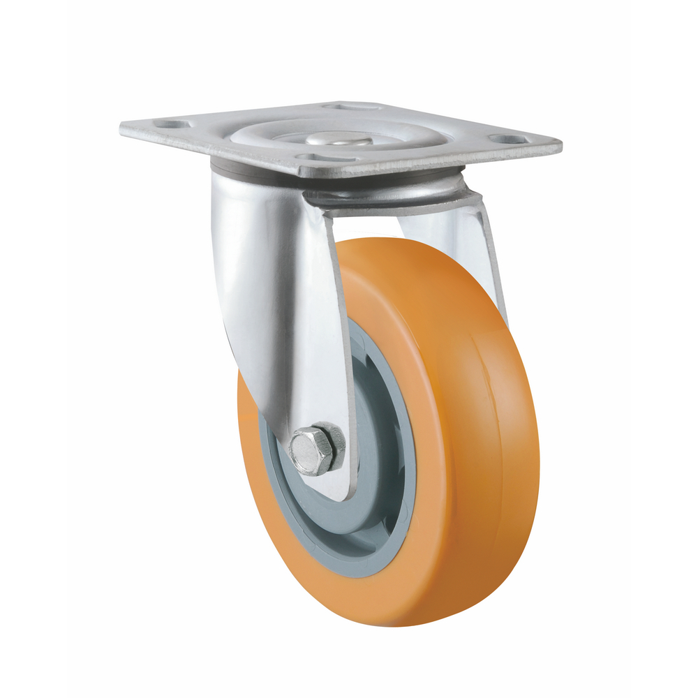 European 4 5 200-250kg Load Capacity Double Ball Bearing Swivel Medium Heavy Duty Casters For Supermarket Equipment 1