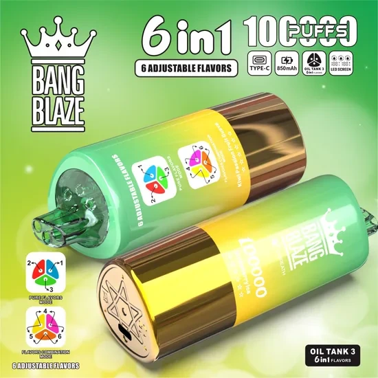 Bang Blaze 100000 100K Puffs 6in1 Vapor Desechables EU Hot Sale 40K 85K 100K 120K Wholesaler Disposable Vapes Vape - Puff and Vaper 1