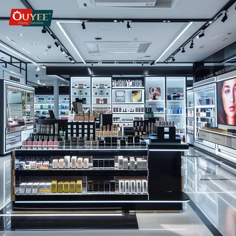 Vitrine expositora de perfumes para lojas de cosméticos e perfumes. 1