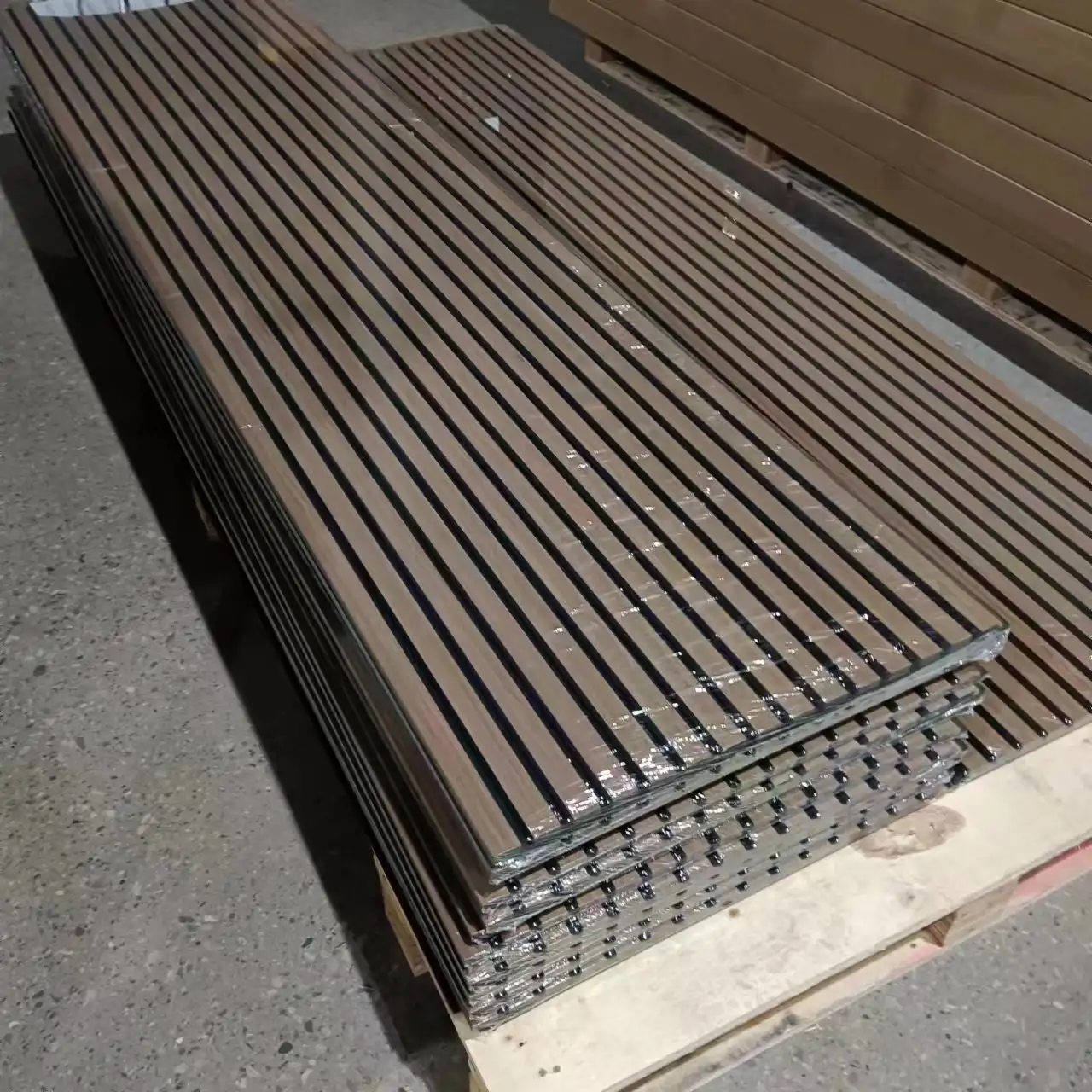 3D Wood Veneer Acoustic Slat Wall Panels for Sound Absorption and Noise Control 1