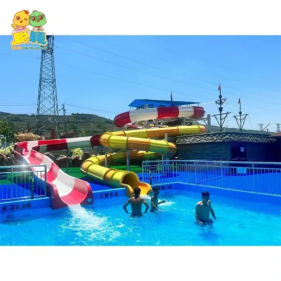 New Outdoor Large Amusement Equipment Gaint Aquatic Park Inflatable Water Fiberglass Slide for Summer Fun - Indoor Playground and Naughty Fort price 1