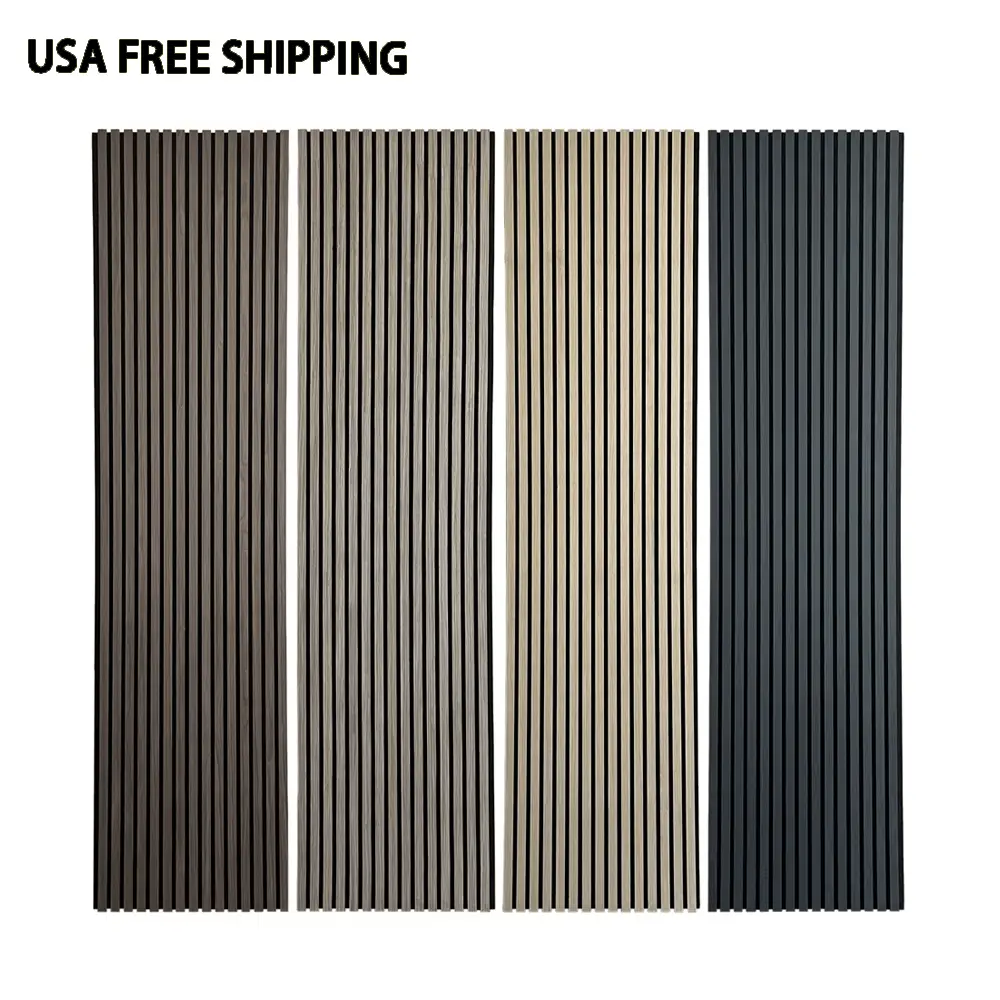 פאנלים אקוסטיים אטומים לרעש מעץ לקיר, משלוח חינם במחסן ארה"ב 1