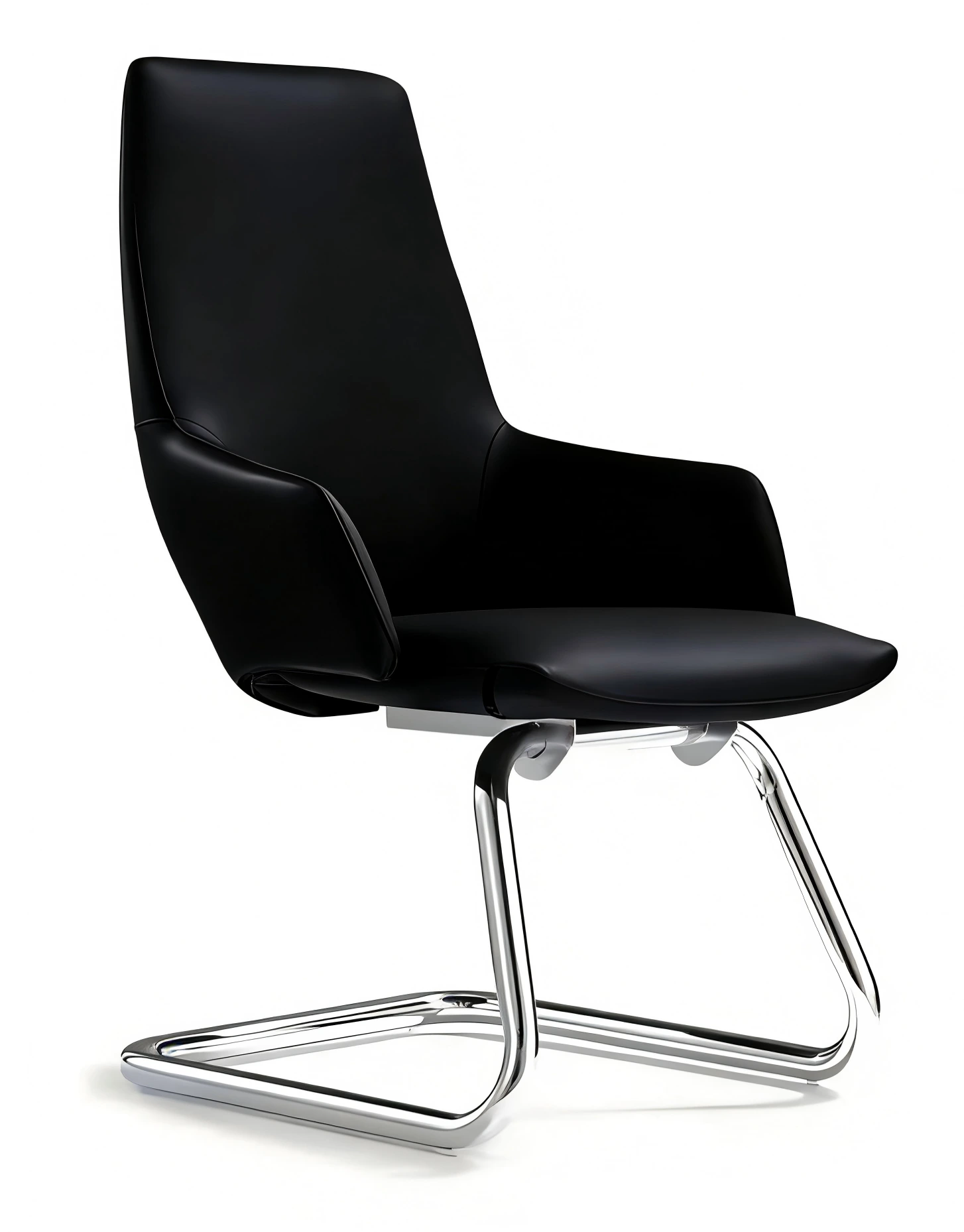 Modern-style Leather Executive Office Chair With Molded Foam Padding And Built-in Metal Frame The Ideal Choice For Home Offices 1