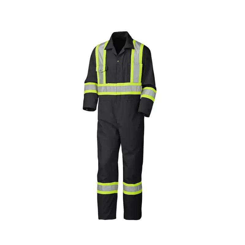 Customizable in multiple colors Essential for workers Industrial-grade high-quality reflective safety coveralls 1