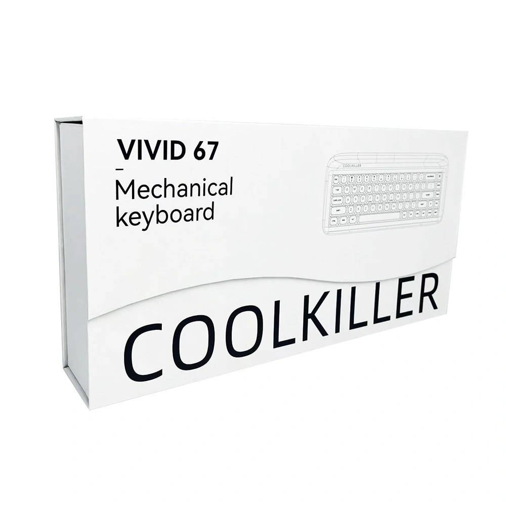 Custom Logo Corrugated Rigid Paperboard Wig Box 2mm Embossed Ribbon Closure 1