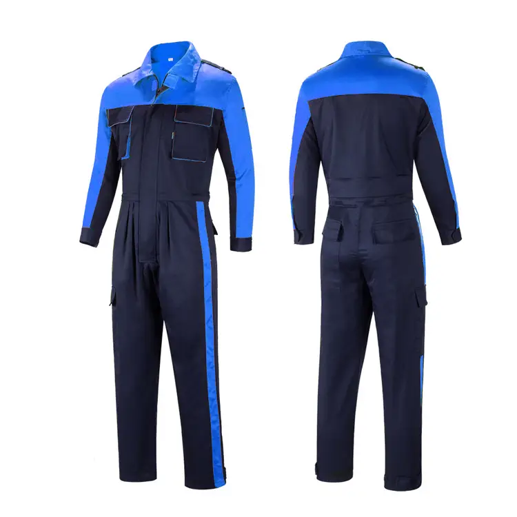 Custom Color-Blocked Industrial Automotive Repair Shop Coveralls 1