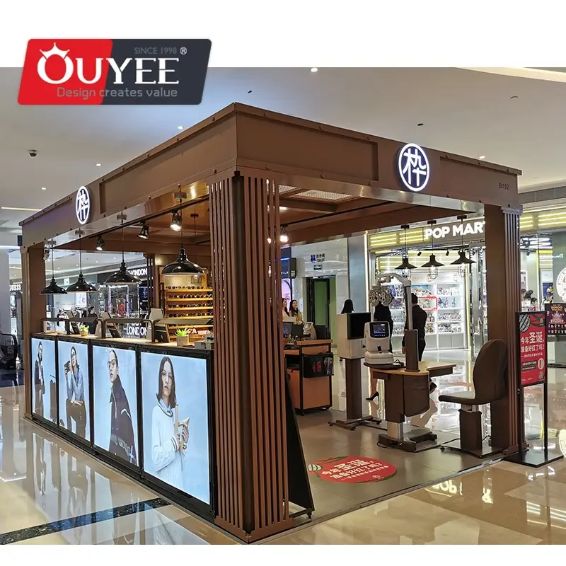 Kiosque d'exposition de lunettes sur mesure pour magasins d'optique 1