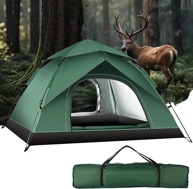 Tenda Pop-up Pemasangan Mudah untuk Hiking dan Berkemah Luar Ruangan Tahan Air dan Tahan Angin 1