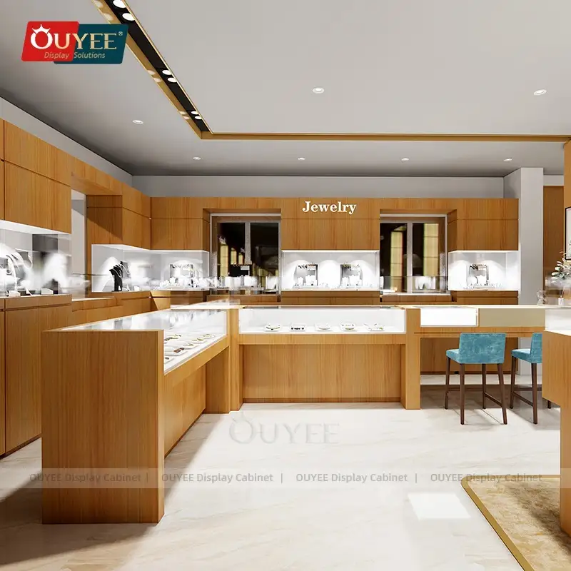 Ouyee – Maßgefertigte Schmuckpräsentationsständer und Schaufenstervitrinen für Geschäfte 1