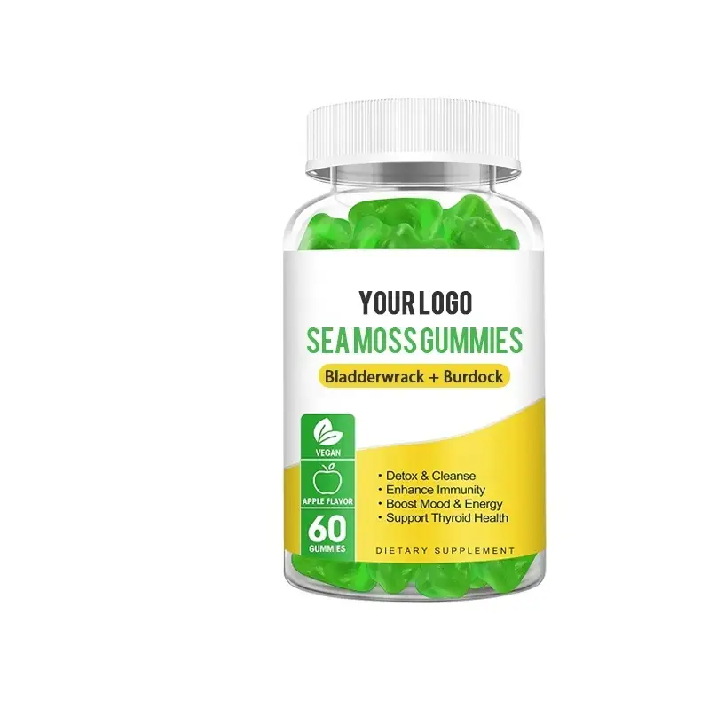 LED. 60 Vegan Sea Moss ACV Weight-Loss Gummies w/ Bladderwrack 1
