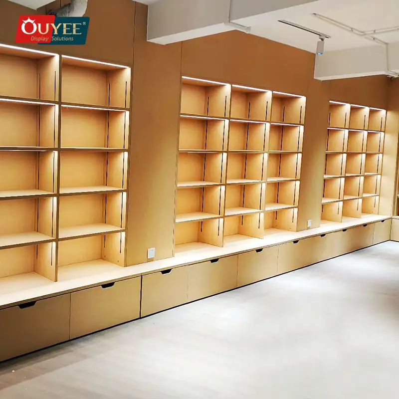 Étagères de présentation sur mesure pour magasins et librairies, bibliothèques 1