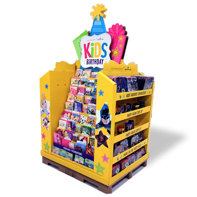 Custom Pallet Display for Magazine/Comic Book Display/Notebook Display Stand Book Display Rack for Bookstore 1