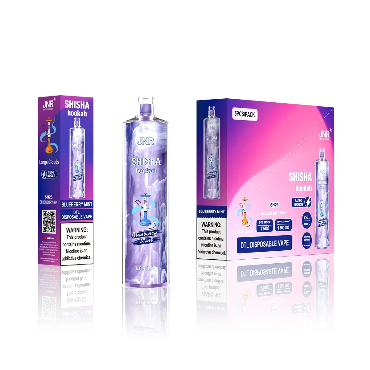 EU Warehouse Original J-N-R Shisha Hookah Pen Style 15000 Puffs Mouth to Lung Vape Puff Bar Flavors Razz Randm Tornado Customized ODM - Wholesale I Vape and Alien 1