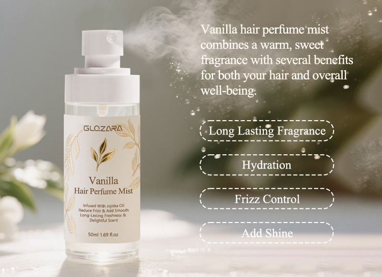 Парфюм для волос Private Label Control Hair Frizz Increase Shine Vanilla Hair Perfume Spray 4