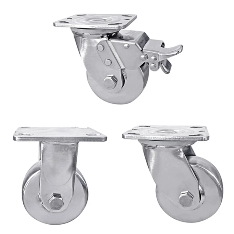 456 8heavy Duty Stainless Steel Sus304 Trolley Wheels Machinery Equipment Caster 1