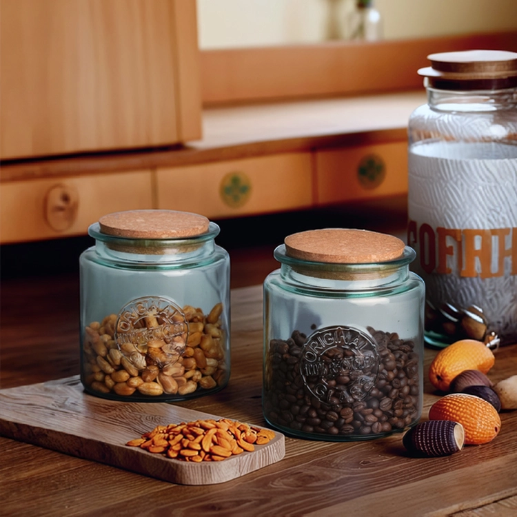 900ml Recycled Glass Storage Jar 1
