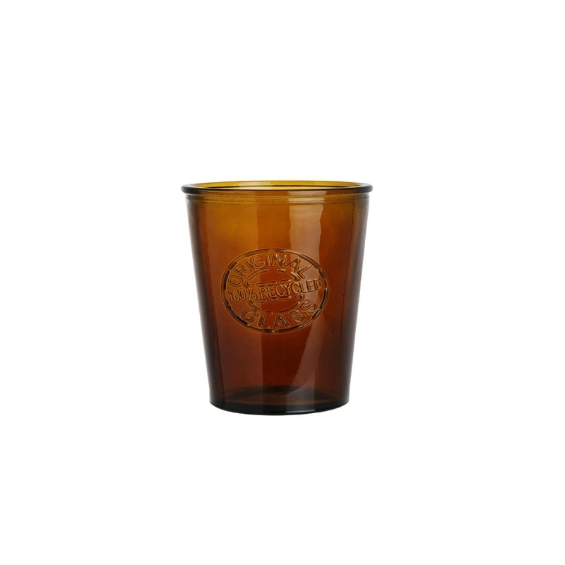 Tazza in vetro riciclato marrone da 320 ml 1