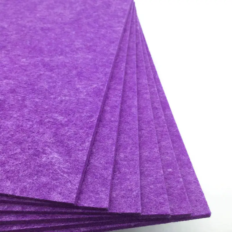 Standard 1220x2420mm Polyester Fiber Acoustic Sound Absorbing Panel Board 1