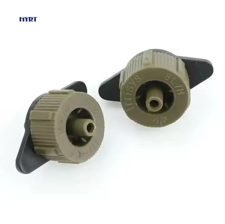 塑料压力补偿式滴灌器，流量2/4/8升/小时，用于灌溉 1