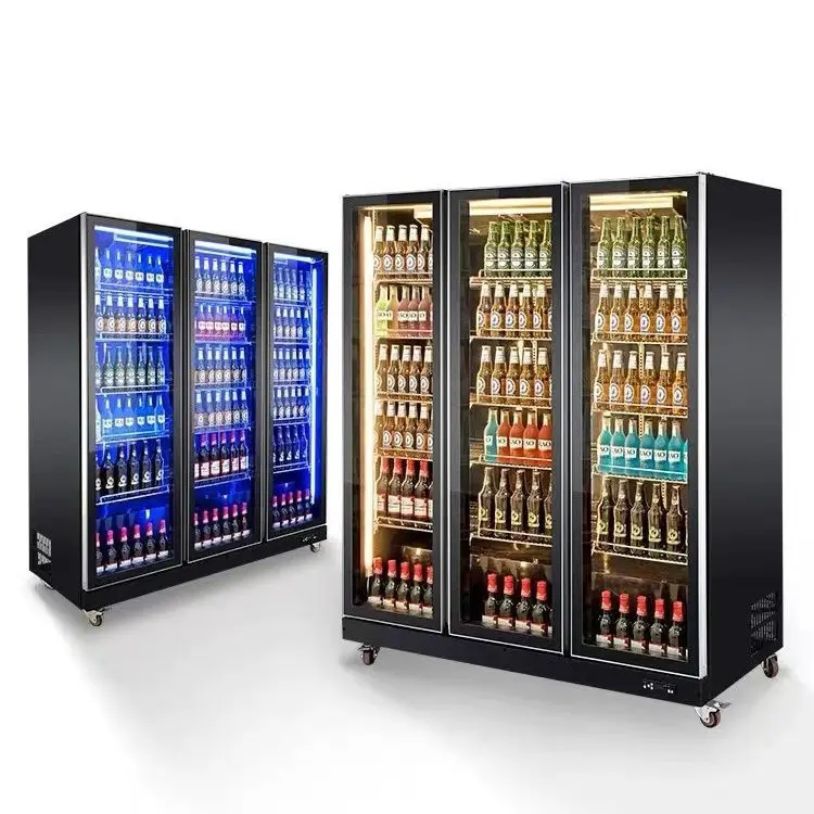 Cabinet d'affichage des boissons commerciales