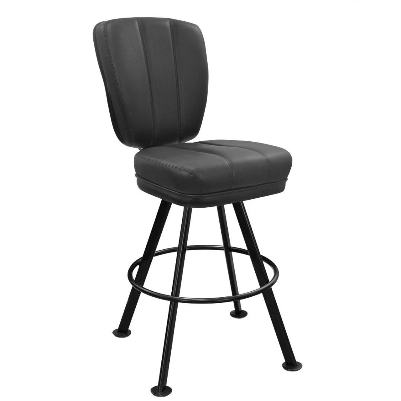 Commercial Diamond Stitched Swivel Bar Stool - USA Stock, 1pc MOQ 1